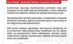 DMM'den 'olay yeri incelemesi bitmeden temizlik başladı' iddiasına ilişkin açıklama