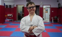 Down sendromlu Berke, tekvandoda Türkiye ve dünya dereceleri istiyor
