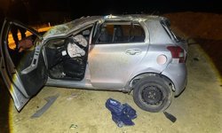 Edirne'de otomobil takla attı; 2 yaralı