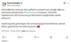 Emine Erdoğan'dan 'Polis Haftası' mesajı