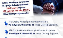 Engelli ve eski hükümlülere mart-nisan döneminde 187,4 milyon TL hibe desteği sağlandı