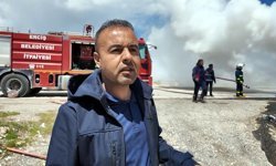 Gübre yüklü TIR'ın dorsesi yandı