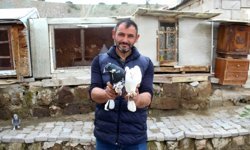 Hobi olarak başladığı güvercin tutkusunu 35 yıldır sürdürüyor