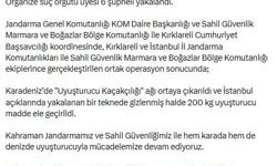 İçişleri Bakanlığı: İstanbul açıklarında 200 kilo skunk ele geçirildi, 6 şüpheli gözaltına alındı