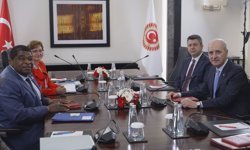 İstanbul- TBMM Başkanı Kurtulmuş, PAB Genel Sekreteri Chungong ve Genel Kurul Sekreteri Jabre ile bir araya geldi