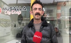 Kaçan inek, berber dükkanı ile çay ocağına girmeye çalıştı