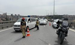 Kağıthane'de zincirleme trafik kazası; 6 araç hasar gördü
