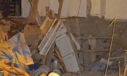 Kayseri'de müstakil ev çöktü; hasar oluştu