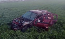 Kırklareli'de iki otomobil çarpıştı; 1 ölü, 4 yaralı