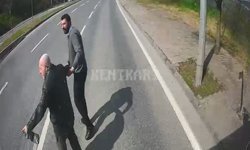Kocaeli'de otobüs şoförü yaşlı adamı yolun karşısına geçirdi