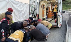 Manisa'da devrilen TIR'ın sürücüsü yaralandı; ulaşımda aksama yaşandı