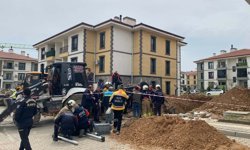 Manisa'da kanalizasyon çalışmasında göçük; 1 işçi toprak altında kaldı