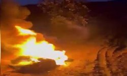 Meyveleri zirai don vurmasın diye ateş yakıp nöbet tutuyorlar