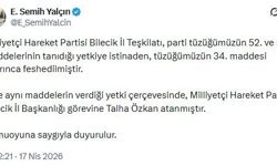 MHP'li Yalçın: Bilecik İl Teşkilatı feshedildi
