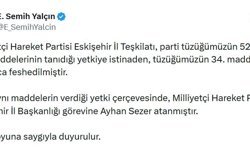 MHP'li Yalçın: Eskişehir İl Teşkilatı feshedildi