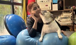 Obez köpek 'Ori' pilatesle zayıflıyor