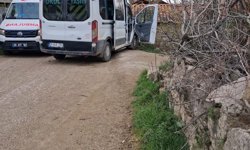 Öğrenci servis minibüsü direğe çarptı; 13 yaralı