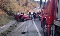 Ormancıları taşıyan otomobil takla attı: 3 yaralı