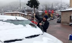 Posof'ta kar yağışı etkili oldu