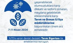 Tarım ve Orman Bakanlığından 'zirai don' uyarısı