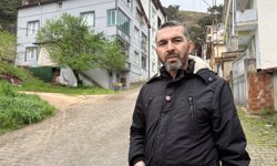 Tokat'ta heyelan riski sebebiyle boşaltılan bölge dronla görüntülendi