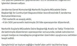 30 ilde narkotik operasyonları: 122 tutuklama