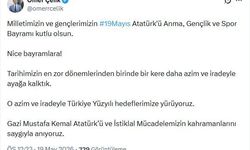 AK Parti'li Çelik: Milletimizin ve gençlerimizin 'Atatürk'ü Anma, Gençlik ve Spor Bayramı' kutlu olsun