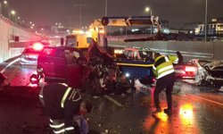 Ankara'da 4 aracın karıştığı zincirleme kazada 8 kişi yaralandı
