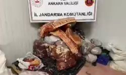 Ankara'da sağlıksız koşullarda 40 ton et ele geçirildi; 2 gözaltı