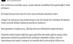 Bakan Çiftçi: Emniyet kemerinizi hem ön hem arka koltukta takın