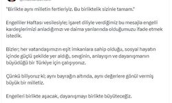 Bakan Çiftçi'den işaret diliyle 'Engelliler Haftası' mesajı
