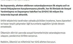 Bakan Göktaş: Gaziantep ve Şanlıurfa'daki sel felaketine ilişkin 55 milyon lira kaynak aktardık