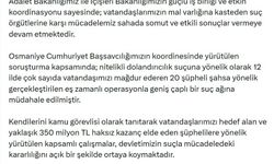 Bakan Gürlek: 12 ilde düzenlenen dolandırıcılık operasyonuyla geniş çaplı suç ağına müdahale edildi