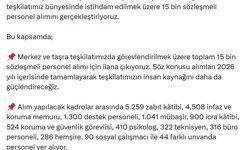 Bakan Gürlek: 15 bin sözleşmeli personel alımını gerçekleştiriyoruz