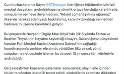 Bakan Gürlek: Nevşehir'deki çifte cinayet 10 yıl sonra aydınlatıldı