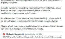 Bakan Gürlek: UYAP Al Karar Destek Sistemi'ni hayata geçiriyoruz