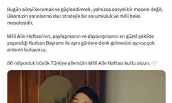 Bakanlıktan 'Milli Aile Haftası' paylaşımı