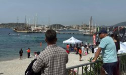 Bodrum'da su jeti, flyboard ve motosurf yarışları nefes kesti