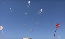 Bodrum'da uçurtma festivalinde renkli görüntülere sahne oldu