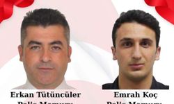 Çorlu'da şehit 2 polis memuru için konvoy düzenlendi