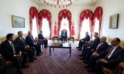 Cumhurbaşkanı Erdoğan, Irak Kürt Bölgesel Yönetimi Başbakanı Mesrur Barzani'yi kabul etti