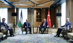 Cumhurbaşkanı Erdoğan, Özbekistan Cumhurbaşkanı Mirziyoyev ile görüştü