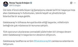 Cumhurbaşkanı Erdoğan, Süper Lig şampiyonu Galatasaray'ı kabul etti (2)