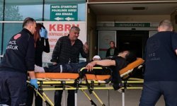 Demir sac kesimi yaparken parçalanan spiral taşı ile yaralandı