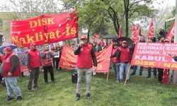 DİSK Nakliyat-İş Sendikası'ndan Saraçhane'de basın açıklaması