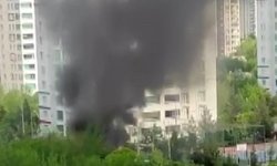 Diyarbakır'da öğrenci servisi alev alev yandı