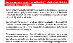 DMM: Türk askeri unsurlarının Somali'deki iç siyasi dinamiklerle hiçbir ilgisi bulunmamaktadır