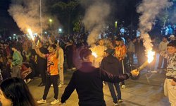 Edirne ve Tekirdağ'da Galatasaray taraftarları şampiyonluğu kutladı / Fotoğraf eklendi