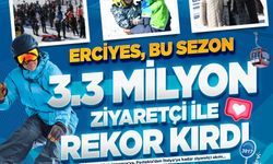 Erciyes, kayak sezonu boyunca 3,3 milyon ziyaretçiyi ağırladı