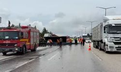 Gaziantep'te 4 araçlı zincirleme kaza; 1 yaralı